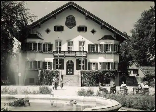 Ansichtskarte Bad Aibling Partie am Kurhaus - Fotokarte 1954 Privatfoto