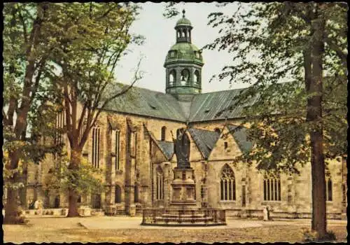 Ansichtskarte Hildesheim Partie am Dom Denkmal 1968