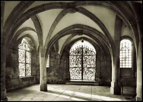 Ansichtskarte Hildesheim Westl. Domportal - Fotokarte 1964