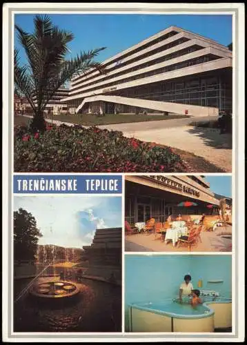 Trentschin-Teplitz Trenčianske Teplice Trencsénteplic Mehrbild Hotel 1983
