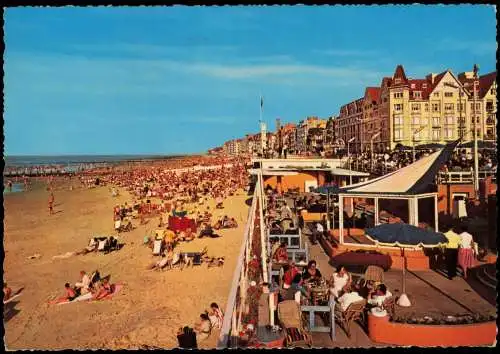 Postkaart Knokke-Heist Strand Promenade ZOUD 1963