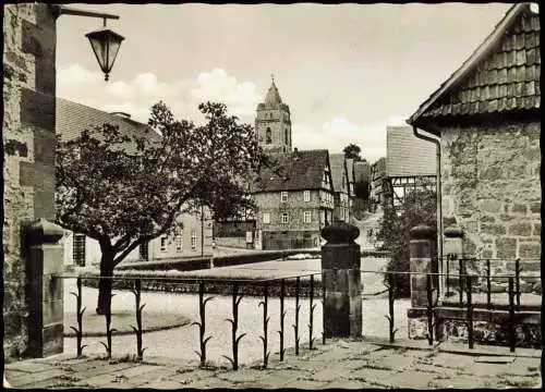 Ansichtskarte Wolfhagen Straßenblick Fachwerkhäuser 1959  Bz Kassel