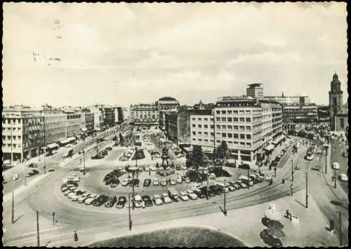 Ansichtskarte Frankfurt am Main Blick über den Roßmarkt 1961