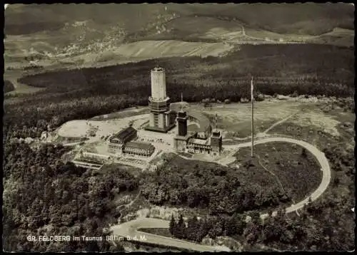 Feldberg (Schwarzwald) Luftbild großer Inselberg Taunus UKW-Sender 1962