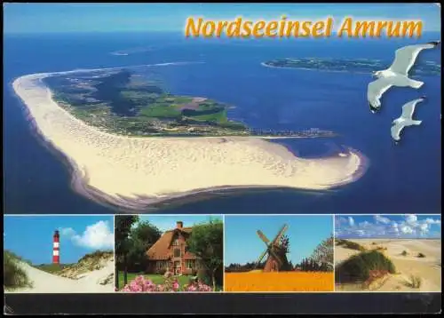 Ansichtskarte Insel Amrum Luftbild Flugzeugaufnahme 2007
