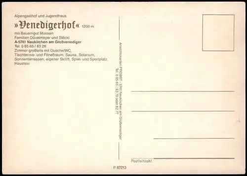 Neukirchen am Großvenediger Alpengasthof Venedigerhof 4 Bild 1988