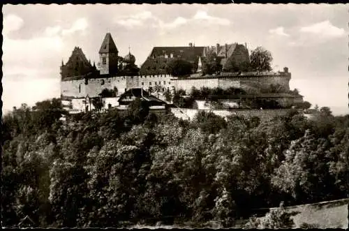 Ansichtskarte Coburg Veste Coburg Gesamtansicht 1960