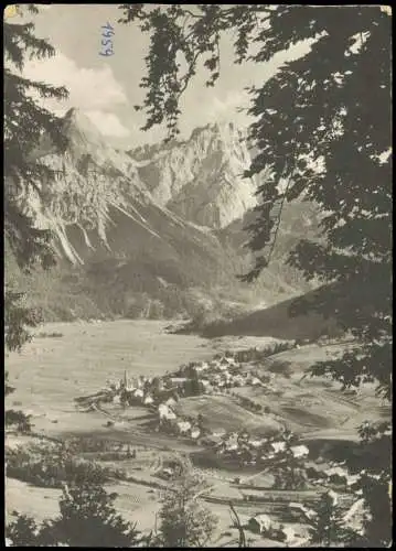 Ansichtskarte Lermoos Blick über die Stadt 1959