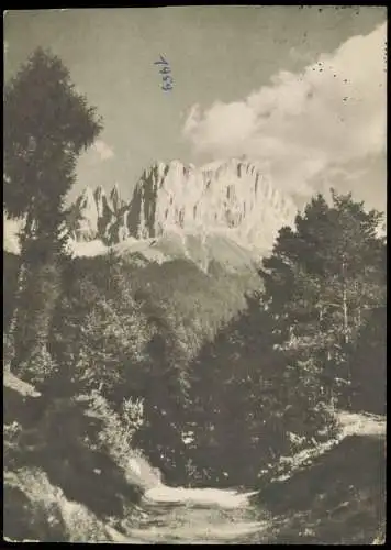 Cartolina Bozen Bolzano Rosengartengruppe (Catinaccio) Südtirol 1959