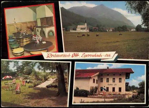 Ansichtskarte Staudach-Egerndach 4 Bild Restaurant OH Kaminzimmer 1974