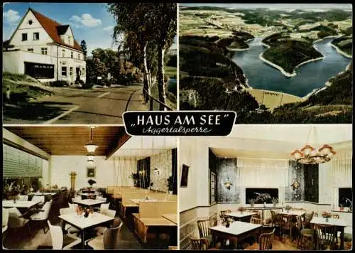 Gummersbach Mehrbildkarte Haus am See Deitenbach-Gummersbach 1973