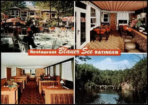 Ansichtskarte Ratingen Reifferscheid Restaurant Blauer See RATINGEN 1975