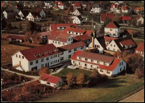 Ansichtskarte Bad Holzhausen-Preußisch Oldendorf Luftbild Pension Stark 1973