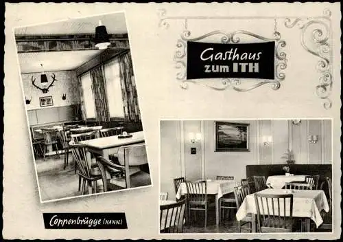 Ansichtskarte Coppenbrügge Innenansichten Gasthaus zum ITH 1966