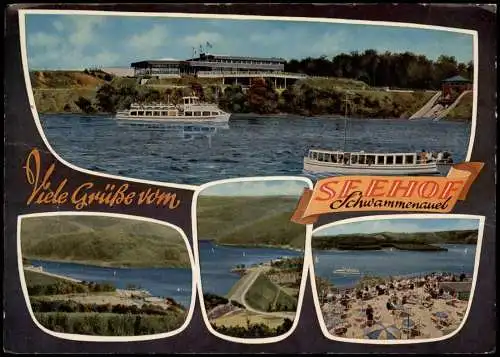 Schwammenauel-Heimbach (Eifel) Mehrbildkarte mit dem Seehof Schwammenauel 1970