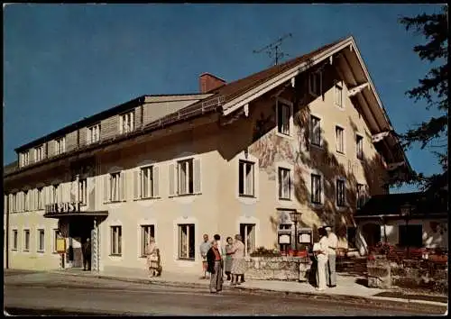 Ansichtskarte Bad Heilbrunn Hotel Post 1975