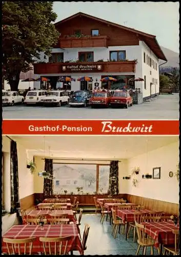 Ansichtskarte Kössen (Tirol) Gasthof-Pension Bruckwirt 1975