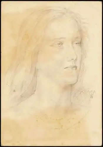 Ansichtskarte  W. Willrich: Niedersachsen-Mädel Künstlerkarte 1938