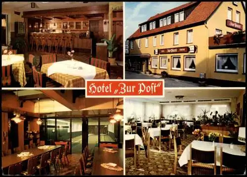 Hummersen  Lügde (Westfalen) Mehrbildkarte Hotel-Restaurant Zur Post 1983
