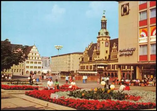 Ansichtskarte Leipzig Markt und Altes Rathaus 1979/1978