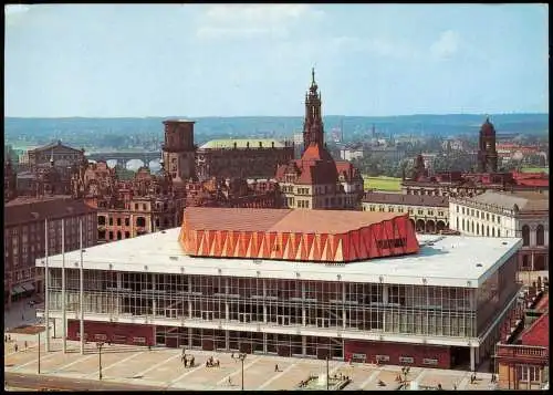 Innere Altstadt-Dresden Kulturpalast Residenzschloss Ruine, Hofkirche 1979