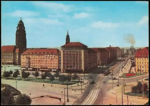 Innere Altstadt-Dresden Pirnaischer Platz mit Blick zur Ernst-Thälmann-Straße 1968
