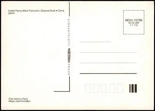 Postcard Markt Eisenstein Železná Ruda 3 Bild Landkarten AK 1980