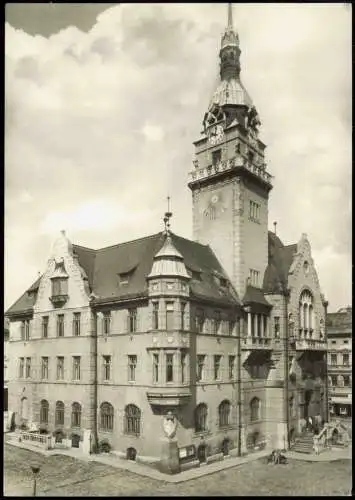 Postcard Mährisch Schönberg Šumperk Partie am Rathaus Fotokarte 1978