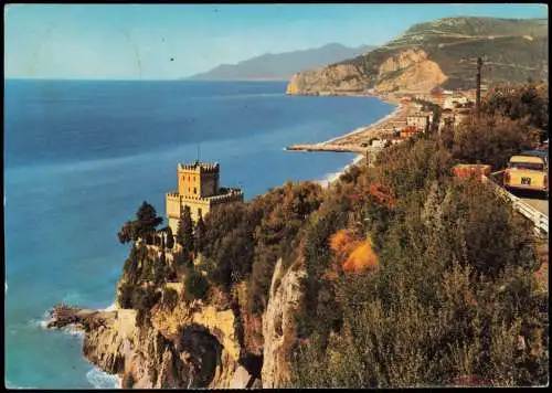 Cartolina Finale Ligure Riviera delle Palme 1962  Gel par avion