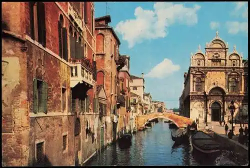 Cartolina Venedig Venezia Kanal Canal 1963