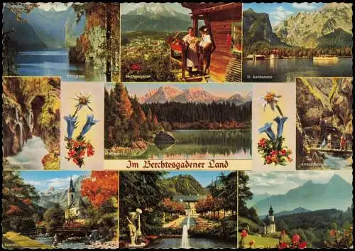 Ansichtskarte Berchtesgaden Mehrbild Im Berchtesgadener Land Edelweiß 1965