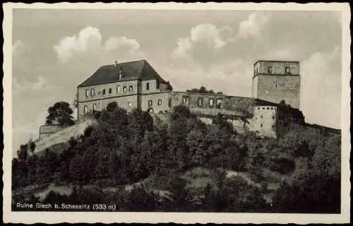 Ansichtskarte Scheßlitz Ruine Giech 1934