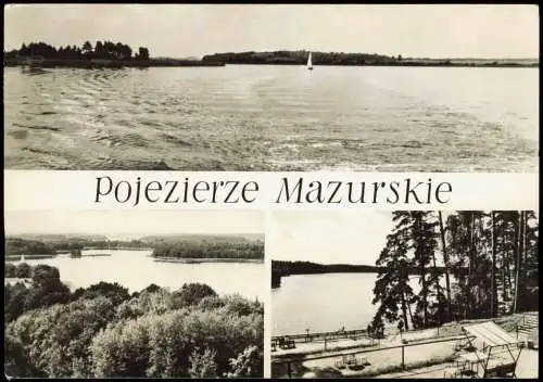 Postcard Groß Jagodnen Jagodne Wielkie 3 Bild Masurische Seen 1971