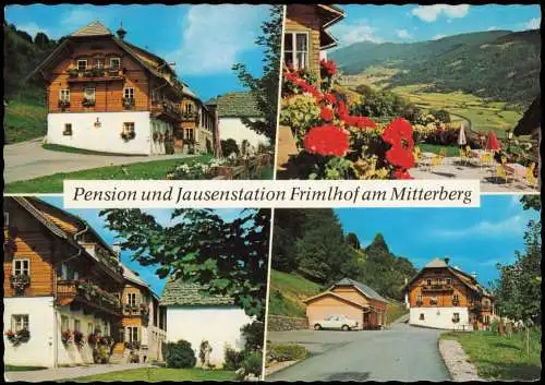Ansichtskarte Unternberg Pension und Jausenstation Frimlhof am Mitterberg 1973