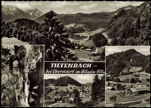 Ansichtskarte Tiefenbach-Oberstdorf (Allgäu) 4 Bild Foto Stadtansichten 1970