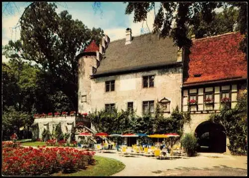Ansichtskarte Aschach-Bad Bocklet Schloß-Café Aschach 1978