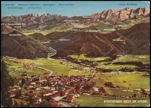 Ansichtskarte Reit im Winkl Panorama-Ansicht 1975