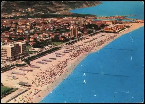 Cartolina Pesaro Luftbild Areal view 1961