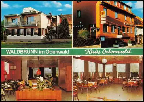 Ansichtskarte Strümpfelbrunn-Waldbrunn (Odenwald) Mehrbild Haus Odenwald 1988