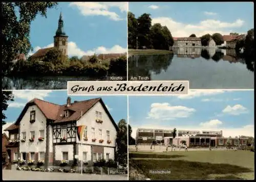 Ansichtskarte Bodenteich Kirche Am Teich Realschule 4 Bild 1972