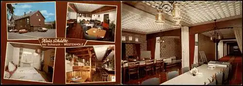 Ansichtskarte Westenholz-Delbrück Klappkarte Haus Schulte Beim Schorsch 1980