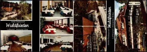 Ansichtskarte Hitzacker (Elbe) Mehrbild Hotel Waldfrieden - Klappkarte 1965