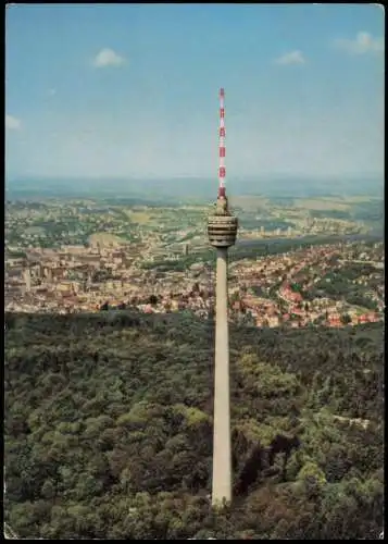 Ansichtskarte Stuttgart Luftbild Fernsehturm 1959