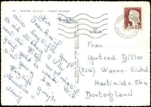 CPA Macon Mâcon Mehrbild Stadtansichten Frau im Badeanzug 1961