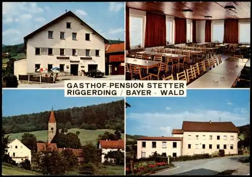 Riggerding-Schöllnach Gasthof Pension A. Stetter 4 Bild Speisesaal 1978