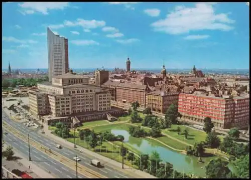 Ansichtskarte Leipzig Oper und Universitätshochhaus 1979