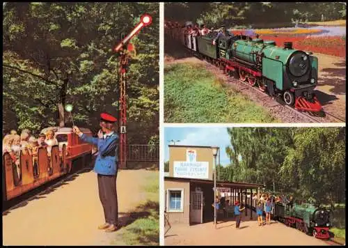 Ansichtskarte Dresden Dresdner Parkeisenbahn Pioniereisenbahn 1980