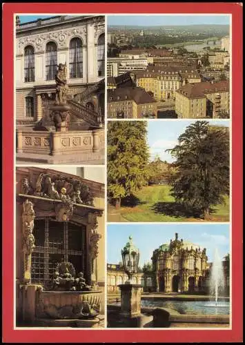 Dresden Friedensbrunnen, Dinglingerbrunnen,   ehemaliger Gondelhafen  1986