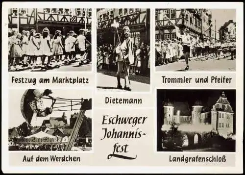 Eschwege Johannisfest, Festzug, Dietemann, Landgrafenschloss 1956