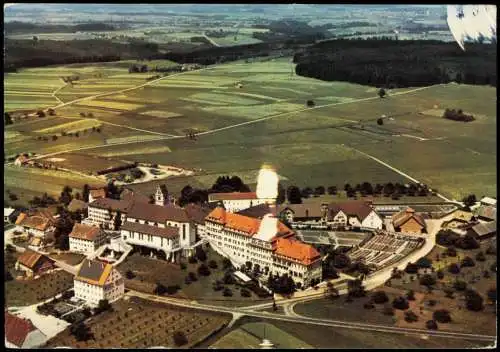 Ansichtskarte  Luftaufnahme Wallfahrtskirche und Kloster Reute 1986